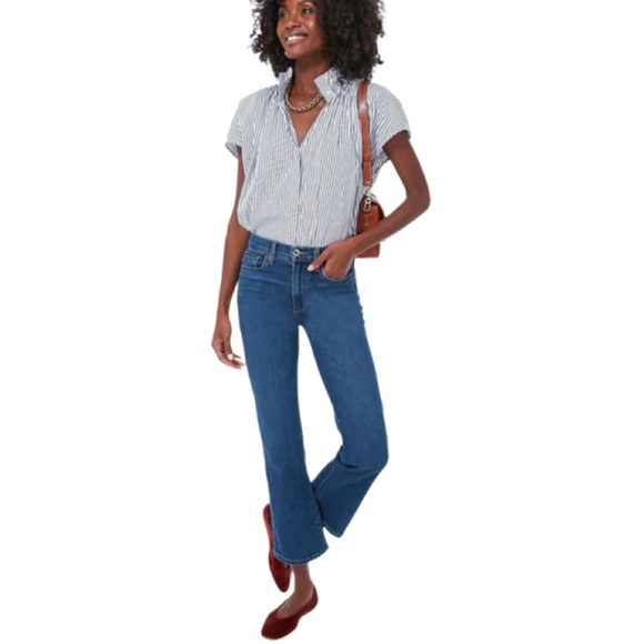 Pomander Place Blue Stripe Rae Blouse Women’s Small NWT – Sold by Tuckernuck - Picture 4 of 12